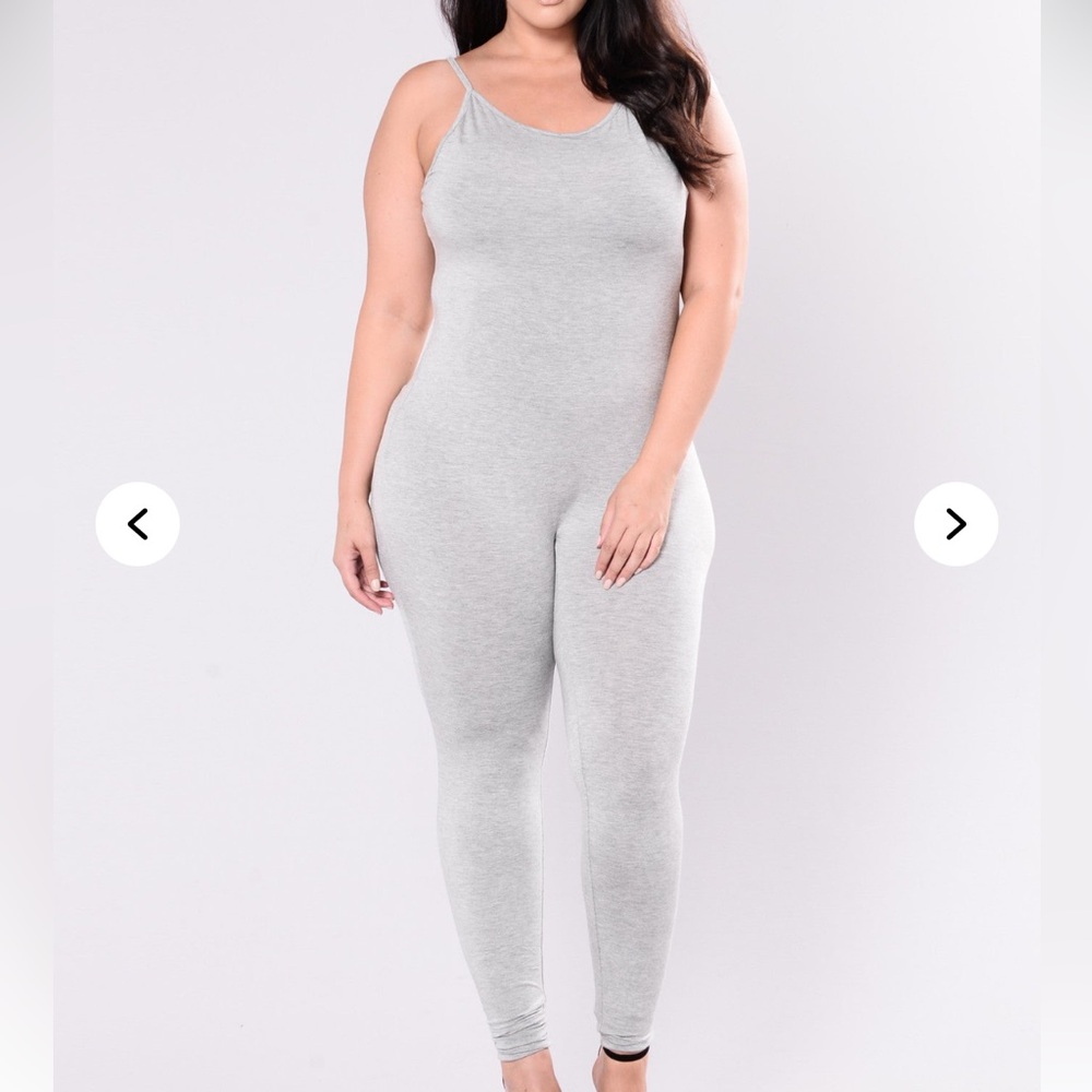 Fashion Nova Grey Jumpsuit